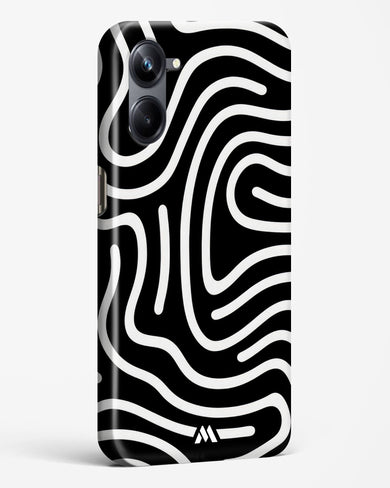 Monochrome Maze Hard Case Phone Cover (Realme)