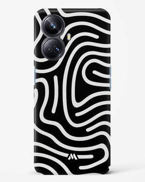 Monochrome Maze Hard Case Phone Cover (Realme)