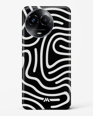 Monochrome Maze Hard Case Phone Cover-(Realme)