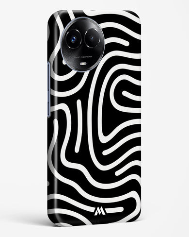 Monochrome Maze Hard Case Phone Cover-(Realme)