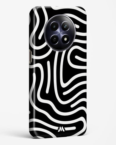 Monochrome Maze Hard Case Phone Cover (Realme)