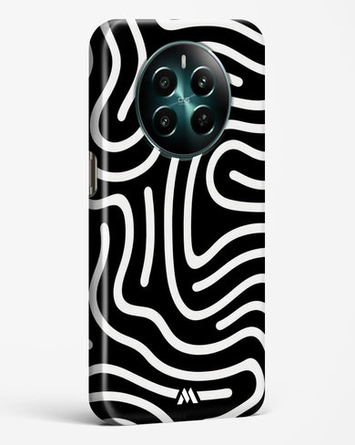 Monochrome Maze Hard Case Phone Cover (Realme)