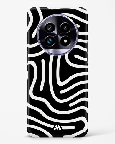 Monochrome Maze Hard Case Phone Cover (Realme)