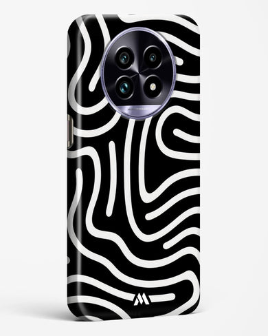 Monochrome Maze Hard Case Phone Cover (Realme)