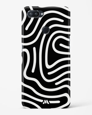 Monochrome Maze Hard Case Phone Cover-(Realme)