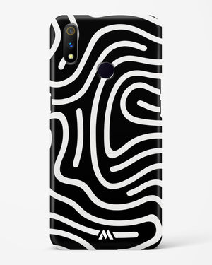 Monochrome Maze Hard Case Phone Cover-(Realme)