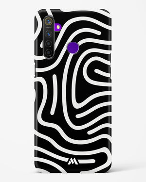 Monochrome Maze Hard Case Phone Cover (Realme)