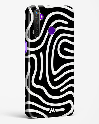Monochrome Maze Hard Case Phone Cover (Realme)
