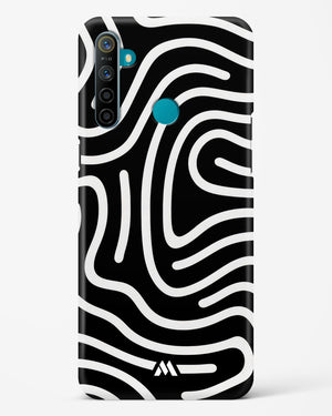 Monochrome Maze Hard Case Phone Cover-(Realme)