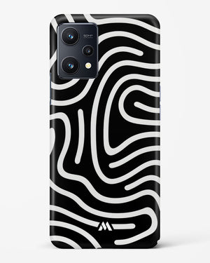 Monochrome Maze Hard Case Phone Cover-(Realme)