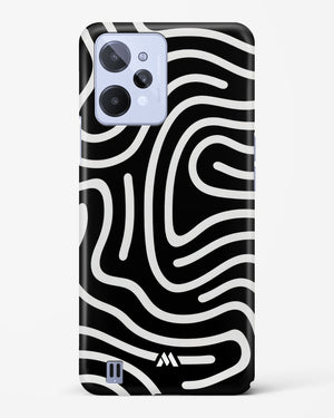 Monochrome Maze Hard Case Phone Cover-(Realme)