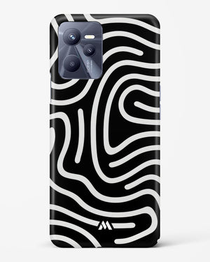 Monochrome Maze Hard Case Phone Cover-(Realme)