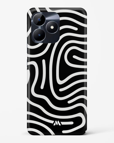 Monochrome Maze Hard Case Phone Cover-(Realme)