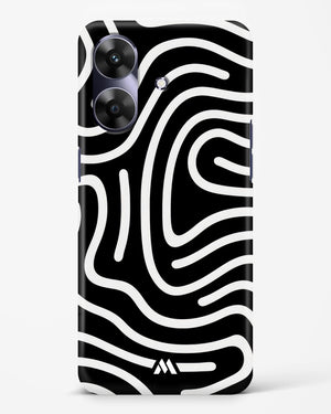 Monochrome Maze Hard Case Phone Cover (Realme)