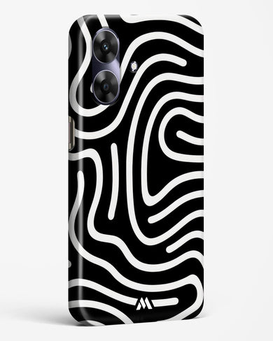 Monochrome Maze Hard Case Phone Cover (Realme)