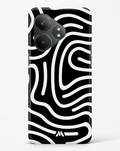 Monochrome Maze Hard Case Phone Cover (Realme)