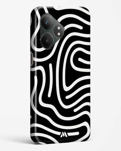 Monochrome Maze Hard Case Phone Cover (Realme)