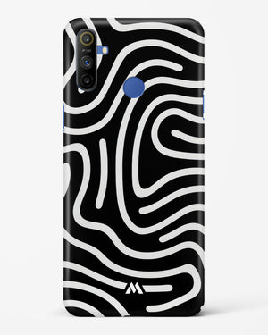 Monochrome Maze Hard Case Phone Cover-(Realme)