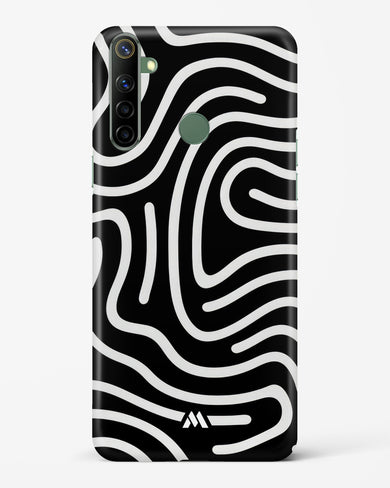 Monochrome Maze Hard Case Phone Cover (Realme)