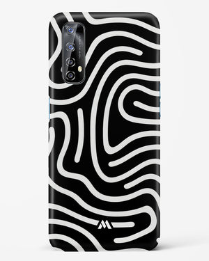 Monochrome Maze Hard Case Phone Cover (Realme)