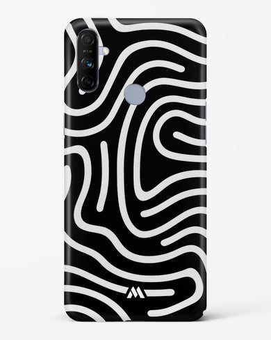 Monochrome Maze Hard Case Phone Cover-(Realme)