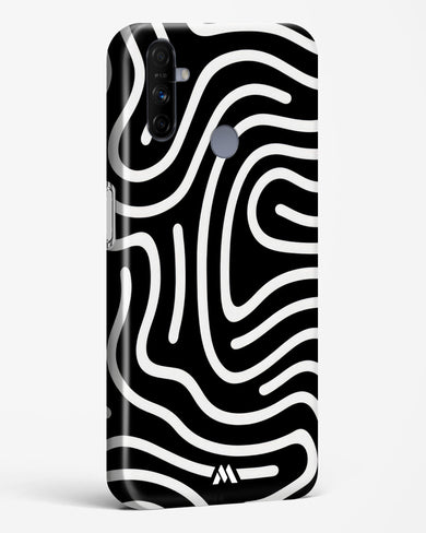 Monochrome Maze Hard Case Phone Cover-(Realme)