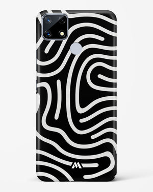 Monochrome Maze Hard Case Phone Cover-(Realme)