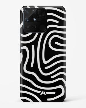 Monochrome Maze Hard Case Phone Cover-(Realme)