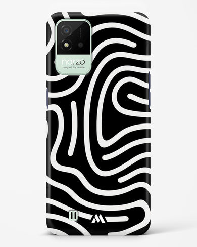 Monochrome Maze Hard Case Phone Cover (Realme)