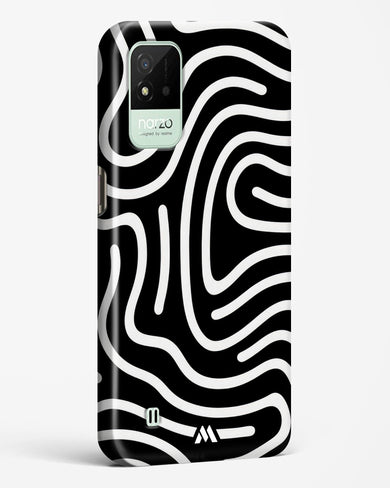 Monochrome Maze Hard Case Phone Cover (Realme)