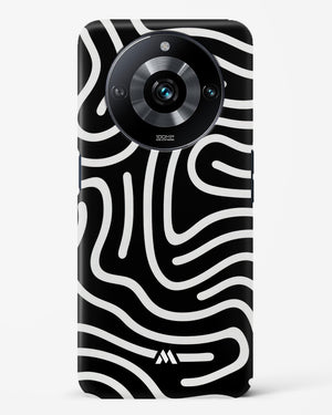 Monochrome Maze Hard Case Phone Cover-(Realme)