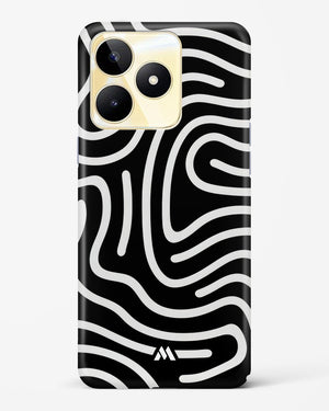Monochrome Maze Hard Case Phone Cover (Realme)