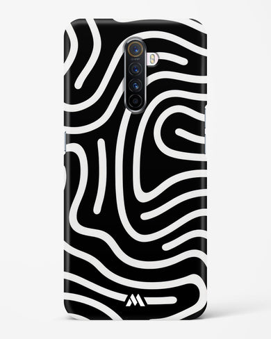 Monochrome Maze Hard Case Phone Cover-(Realme)