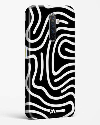 Monochrome Maze Hard Case Phone Cover-(Realme)