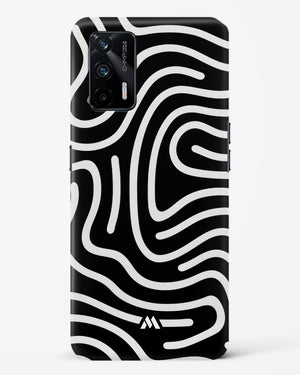 Monochrome Maze Hard Case Phone Cover (Realme)