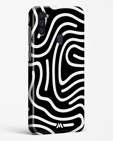 Monochrome Maze Hard Case Phone Cover-(Samsung)