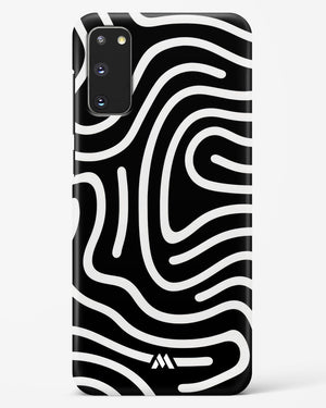 Monochrome Maze Hard Case Phone Cover-(Samsung)