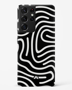 Monochrome Maze Hard Case Phone Cover-(Samsung)