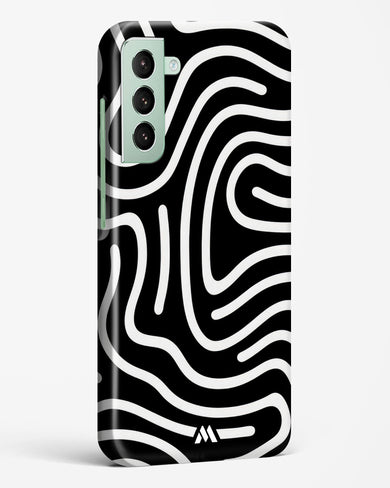 Monochrome Maze Hard Case Phone Cover-(Samsung)