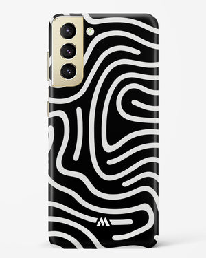 Monochrome Maze Hard Case Phone Cover-(Samsung)