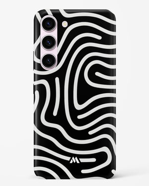 Monochrome Maze Hard Case Phone Cover-(Samsung)