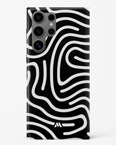 Monochrome Maze Hard Case Phone Cover (Samsung)