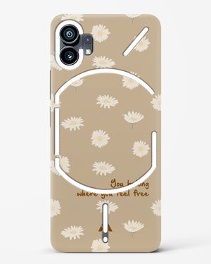 Free Spirit Blossom Hard Case Phone Cover-(Nothing)