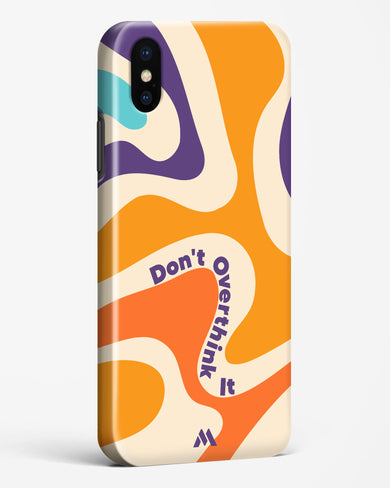 Dont Overthink It Hard Case Phone Cover (Apple)