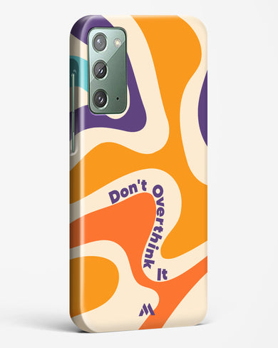 Dont Overthink It Hard Case Phone Cover-(Samsung)