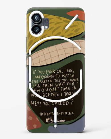 Team Text [doodleodrama] Hard Case Phone Cover-(Nothing)
