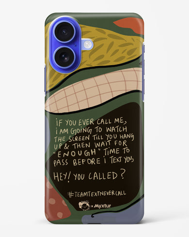 Team Text [doodleodrama] Hard Case Phone Cover (Apple)