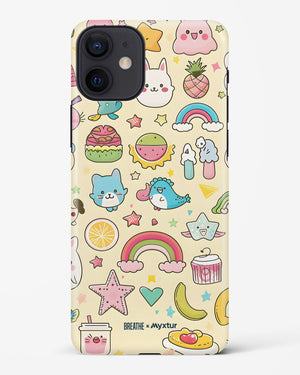 Happy Stickers [BREATHE] Hard Case Phone Cover-(Apple)