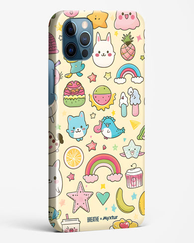 Happy Stickers [BREATHE] Hard Case Phone Cover-(Apple)