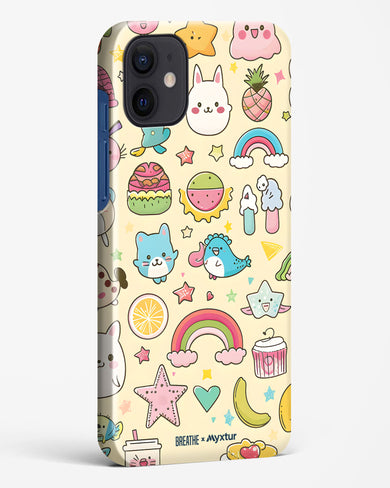 Happy Stickers [BREATHE] Hard Case Phone Cover-(Apple)